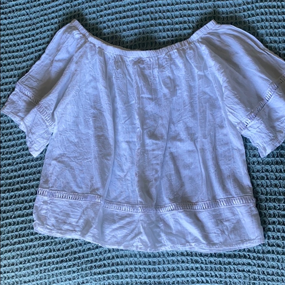 Mr. Buho White sheer 100% cotton ONE SIZE top